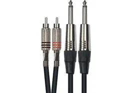 YELLOWCAB Cable 2 RCA Macho a 2 Jack Mono Macho 3 Metros