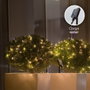 Bambasy Guirnalda LED solar 10M con 8 funciones y luz cálida