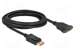 DeLOCK Cable de extensión DisplayPort para instalación en panel 8K 60 Hz 3 m