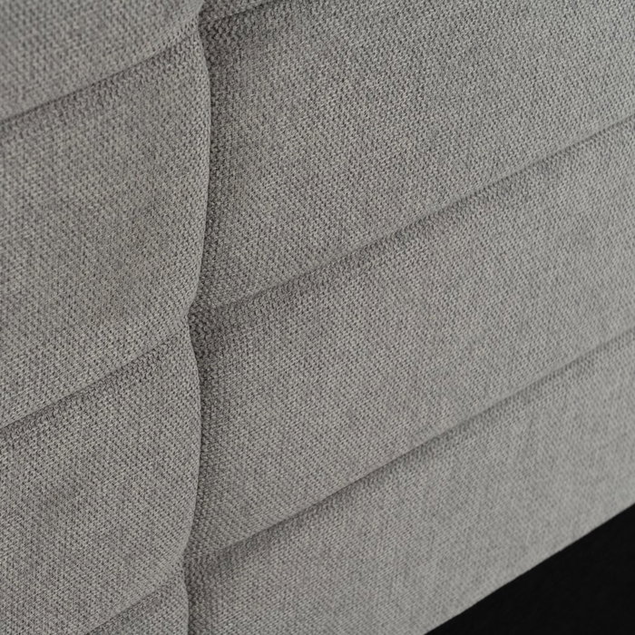 Cabecero Gris Tejido Dormitorio 190 X 8 X 100 cm