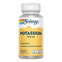Solaray Potasio 500 mg 60 Cápsulas Vegetales