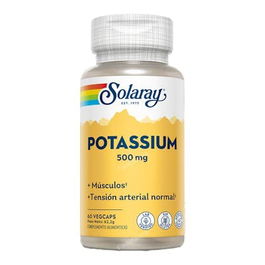 SOLARAY Potassium 500 Mg 60 Veg Caps