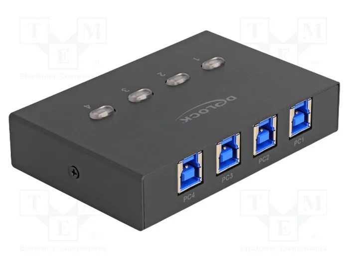 DeLOCK 11509 Switch USB 5 Gbps para 4 PC a 1 dispositivo