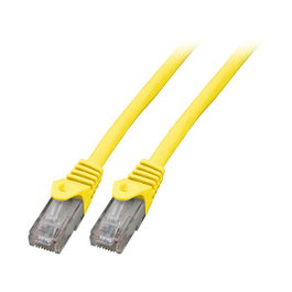 EFB Elektronik Cable de red Cat.6 U/UTP LSZH CCA Amarillo 7,5m
