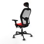 PIQUERAS Y CRESPO Silla de oficina Jorquera con mecanismo Sincro Rojo/Blanco