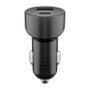 GOOBAY Alimentador USB de coche 48W con USB-A y USB-C, Negro