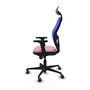 PIQUERAS Y CRESPO Silla de oficina Jorquera Rosa y Azul