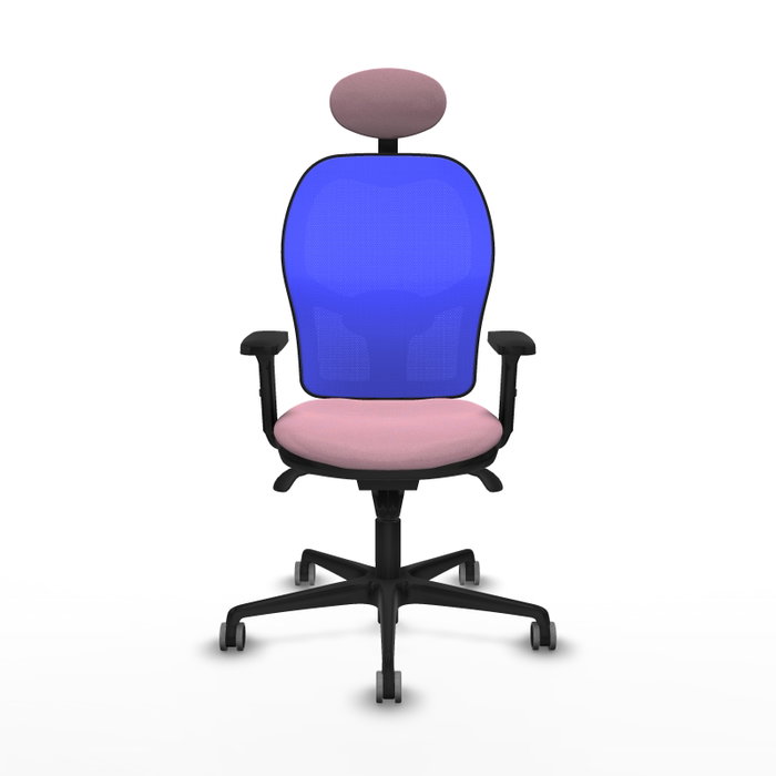 PIQUERAS Y CRESPO Silla de oficina Jorquera Rosa y Azul