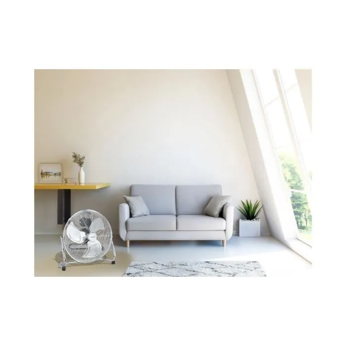 Oceanic Ventilador de Suelo Industrial OCEAVI120W2, 120 W, 3 Velocidades, Diametro 45 cm, Cromo Oceanic Ventilador de Suelo Industrial OCEAVI120W2, 120 W, 3 Velocidades, Diametro 45 cm, Cromo