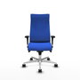 PIQUERAS Y CRESPO Sillón Albacete Azul con Mecanismo Sincro y Base de Aluminio