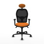 PIQUERAS Y CRESPO Silla de oficina Jorquera Naranja y Negro