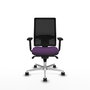 PIQUERAS Y CRESPO Silla de oficina Horna Morado y Negro