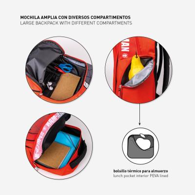 Mochila Escolar Spider-Man Rojo Negro 32 x 15 x 42 cm