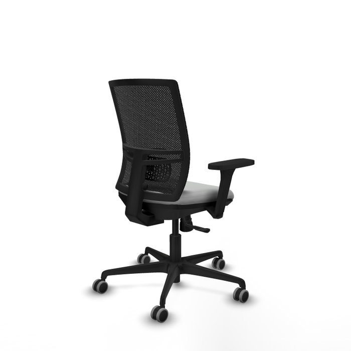 PIQUERAS Y CRESPO Silla de oficina Yunquera con mecanismo Sincro, Gris claro y Negro