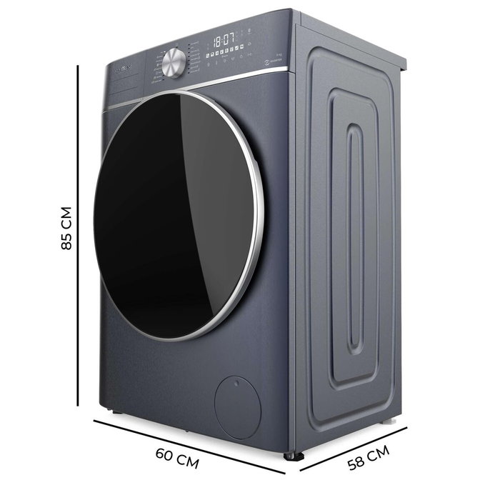 Cecotec Lavadora 8 kg 1400 rpm Bolero DressCode 8800 Inverter Azul acero inoxidable Cecotec Lavadora 8 kg 1400 rpm Bolero DressCode 8800 Inverter Azul acero inoxidable