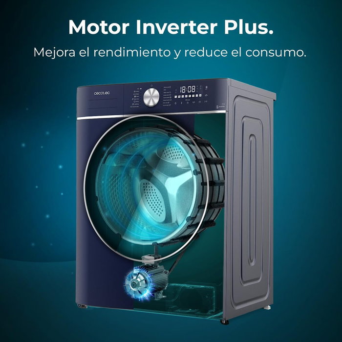 Cecotec Lavadora 8 kg 1400 rpm Bolero DressCode 8800 Inverter Azul acero inoxidable Cecotec Lavadora 8 kg 1400 rpm Bolero DressCode 8800 Inverter Azul acero inoxidable