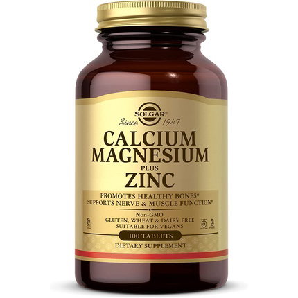 SOLGAR Calcio Magnesio Plus Zinc 100 Comprimidos