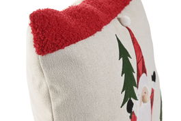 DKD Home Decor Cojin Navidad Tradicional Crema Rojo 10 x 40 x 40 cm (4 Unidades)