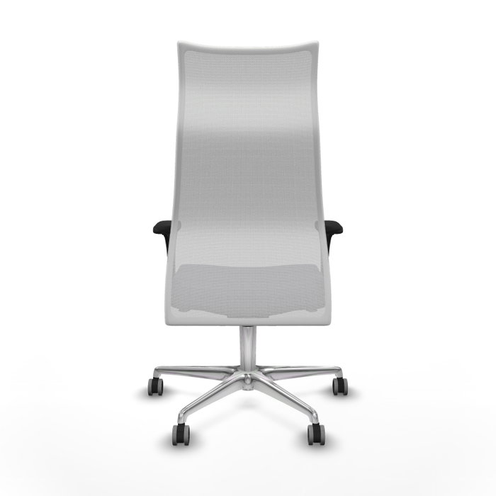 Sillón Albacete con mecanismo Sincro tapizada con Tela color Gris oscuro y malla color Blanco. Equipado con Base aluminio, Brazos 1D y Ruedas 65 mm parqué Sillón Albacete con mecanismo Sincro tapizada con Tela color Gris oscuro y malla color Blanco. Equipado con Base aluminio, Brazos 1D y Ruedas 65 mm parqué
