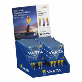 Varta Expositor de Pilas Alcalinas Longlife Power AAA y AA