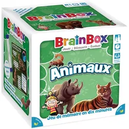 Asmodee BrainBox Animales Juego de Observación y Memoria para 1+ Jugadores, Desde 8 Años en Francés