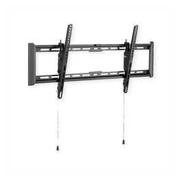 VALUE VALUE 17.99.1223 Soporte de TV para Pared Inclinable para Pantallas de 43 a 90 Pulgadas (109 cm - 2.29 m) con Capacidad de Carga de 75 kg, Color Negro