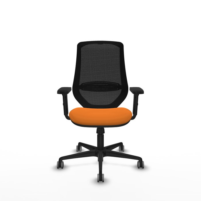 PIQUERAS Y CRESPO Silla de oficina Mardos Naranja y Negro