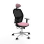 PIQUERAS Y CRESPO Silla de oficina Jorquera Rosa con mecanismo Sincro/Traslack