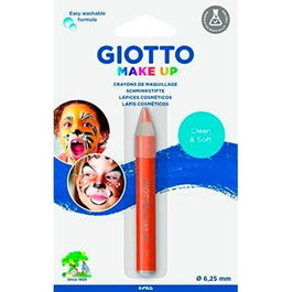 Giotto Lápiz Cosmético Infantil Unisex Naranja - Fácil de Aplicar y Limpiar - Dermatológicamente Comprobado
