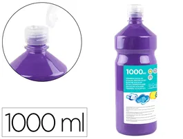 Liderpapel Tempera Liquida Escolar Superlavable Violeta 1000 ml