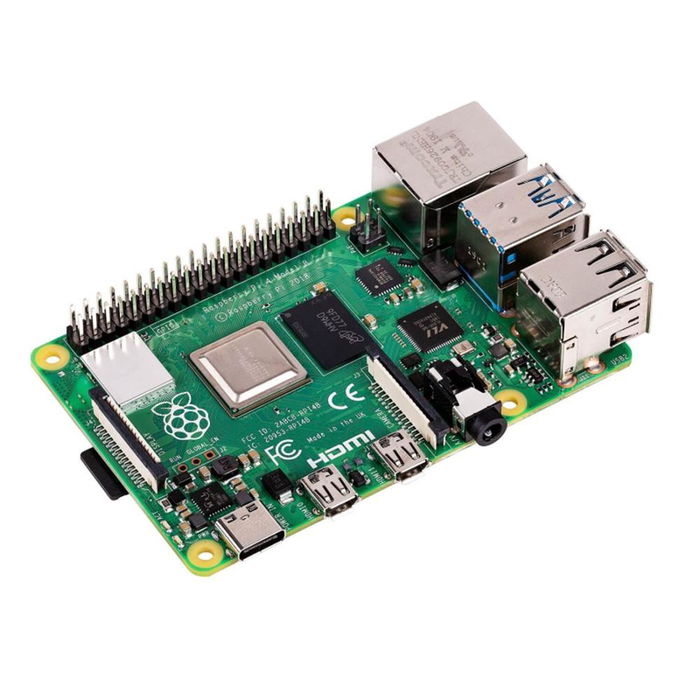 Raspberry Pi 4 Modelo B 4GB - Placa de desarrollo con procesador Quad-Core Cortex-A72, WiFi, Bluetooth 5.0, 4Kp60
