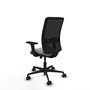 PIQUERAS Y CRESPO Silla de oficina Zulema Gris y Negro