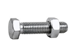 Tornillo hexagonal 933/934 zinc 8x30 con tuerca 8.8