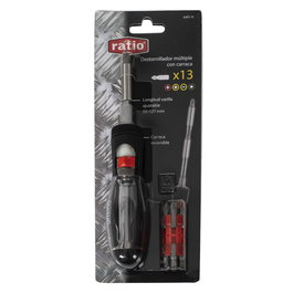 RATIO Destornillador Carraca Múltiple 13 En 1