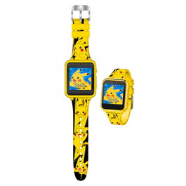 KIDS LICENSING Reloj Inteligente Pikachu Pokemon con Cámara Selfie, Grabadora de Voz, Alarma y Calculadora, 12x8x8cm