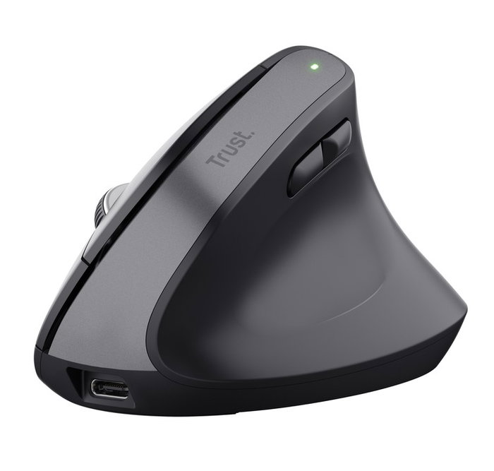 Trust BAYO+ Ratón Vertical Inalámbrico Negro 800-2400 DPI Recargable USB-C Bluetooth 2.4GHz Trust BAYO+ Ratón Vertical Inalámbrico Negro 800-2400 DPI Recargable USB-C Bluetooth 2.4GHz