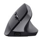 Trust BAYO+ Ratón Vertical Inalámbrico Negro 800-2400 DPI Recargable USB-C Bluetooth 2.4GHz