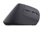 Trust BAYO+ Ratón Vertical Inalámbrico Negro 800-2400 DPI Recargable USB-C Bluetooth 2.4GHz