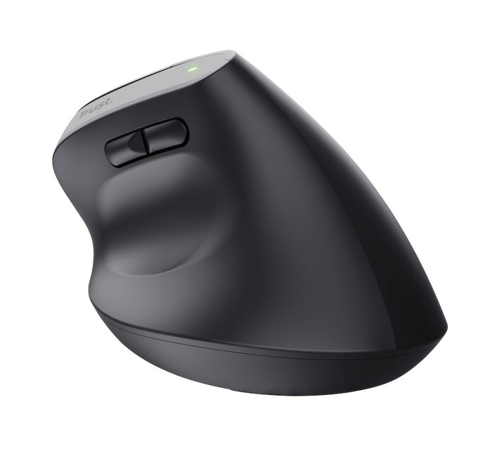 Trust BAYO+ Ratón Vertical Inalámbrico Negro 800-2400 DPI Recargable USB-C Bluetooth 2.4GHz Trust BAYO+ Ratón Vertical Inalámbrico Negro 800-2400 DPI Recargable USB-C Bluetooth 2.4GHz