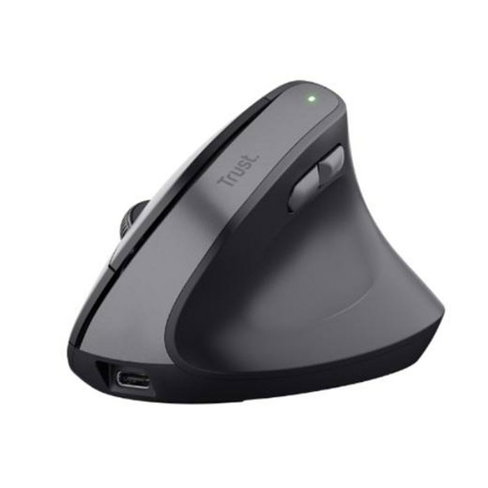 Trust Bayo+ Ratón Vertical Ergonómico Inalámbrico Negro