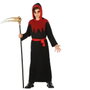 Disfraz Tenebroso Infantil Halloween Rojo Burdeos Niños 3-4 Años con Túnica y Capucha
