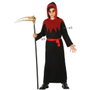 Disfraz Tenebroso Infantil Halloween Rojo Burdeos Niños 3-4 Años con Túnica y Capucha