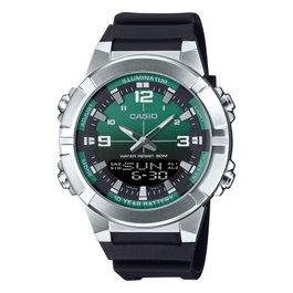 Casio AMW-870A-3A con esfera verde y correa negra