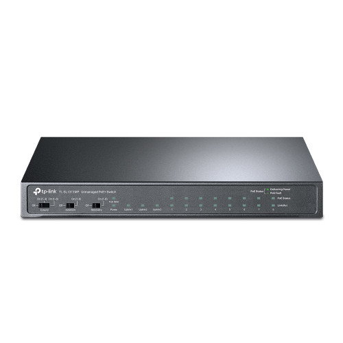 TP-Link TL-SL1311MP Switch No Administrado Fast Ethernet con PoE Negro TP-Link TL-SL1311MP Switch No Administrado Fast Ethernet con PoE Negro