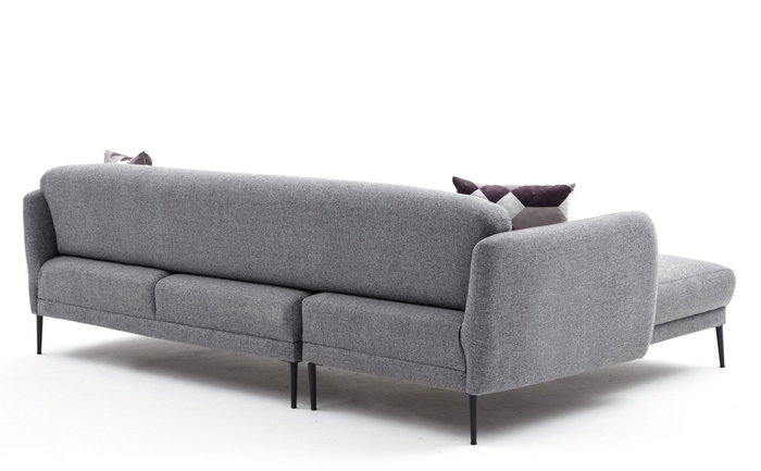 Atelier Del Sofa Venus L Sofá Cama Esquinero Gris 265x163x80 cm, Cama 240x90 cm