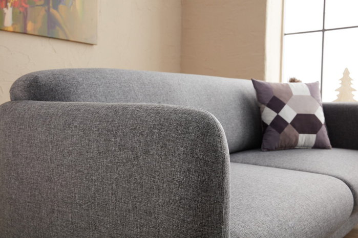 Atelier Del Sofa Venus L Sofá Cama Esquinero Gris 265x163x80 cm, Cama 240x90 cm