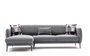 Atelier Del Sofa Venus L Sofá Cama Esquinero Gris 265x163x80 cm, Cama 240x90 cm