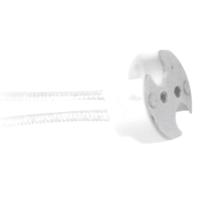 Silver Porta Lámparas GU10 230V, Casquillo G4/GU5.3/GY6.35, 12V, Cable 15cm Silver Porta Lámparas GU10 230V, Casquillo G4/GU5.3/GY6.35, 12V, Cable 15cm