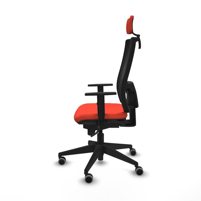 PIQUERAS Y CRESPO Silla de oficina Horna Naranja oscuro y Negro
