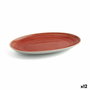 Ariane Fuente Oval Porcelana Terra 26 cm Rojo (12 Unidades) lifetstyle